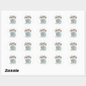 Sticker Rond Comptable CPA I Transforme Le Café En Tableaux (Feuille)