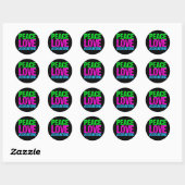 Sticker Rond Comptable Cute (Feuille)