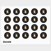 Sticker Rond Comptable D'Halloween B (Feuille)