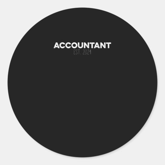 Sticker Rond Comptable EST 2024 Comptables CPA Comptables (Devant)