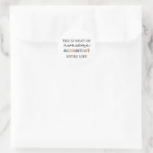 Sticker Rond Comptable Funny Awesome Comptable CPA Don (Sac)