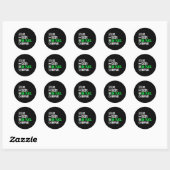 Sticker Rond Comptable Pour Comptable (Feuille)