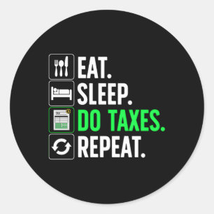 Sticker Rond Comptable Pour Comptable