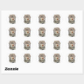 Sticker Rond Comptable Saison Fiscale Chat Comptable Saison Fis (Feuille)