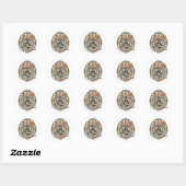 Sticker Rond Comptable Saison Fiscale Chat Comptable Saison Fis (Feuille)