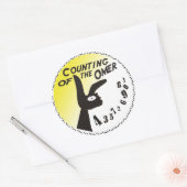 Sticker Rond Comptage de l'Omer (Enveloppe)