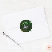 Sticker Rond Compter entièrement sur Dieu (Enveloppe)