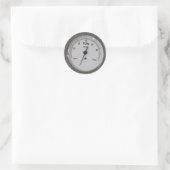Sticker Rond Compteur de plaisir basique, vide (Sac)