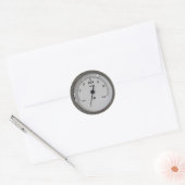 Sticker Rond Compteur de plaisir basique, vide (Enveloppe)