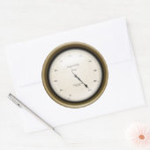 Sticker Rond Compteur d'ingéniosité Machine industrielle Age St (Enveloppe)