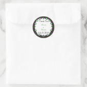 Sticker Rond Comté Cork Celtic Mariage Merci (Sac)