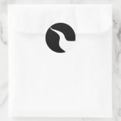 Sticker Rond Comté de Dark River Populace Badge (Sac)