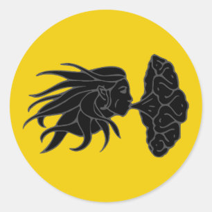 Sticker Rond Comté de Darton Populace Badge