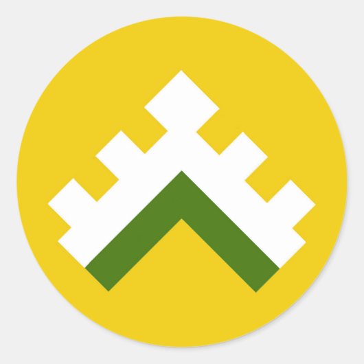 Sticker Rond Comté de l'insigne de la population de Hartwood (Devant)