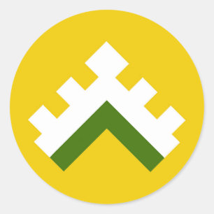 Sticker Rond Comté de l'insigne de la population de Hartwood