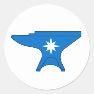 Sticker Rond Comté de l'insigne Eisental Populace