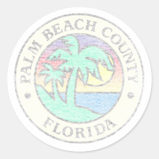 Sticker Rond Comté de Palm Beach