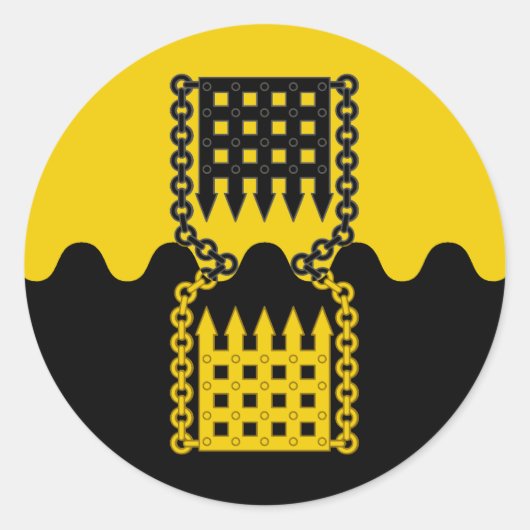 Sticker Rond Comté de Schattenor Populace Badge (Devant)