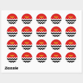Sticker Rond Comté de Selviergard Insigne Populace (Feuille)