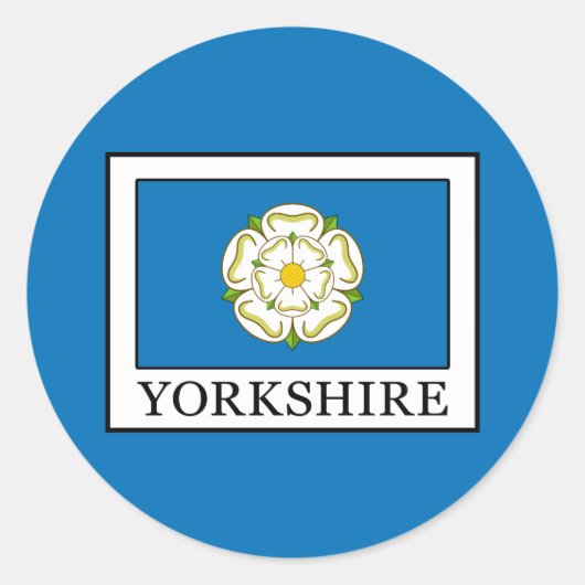 Sticker Rond Comté de Yorkshire (Devant)