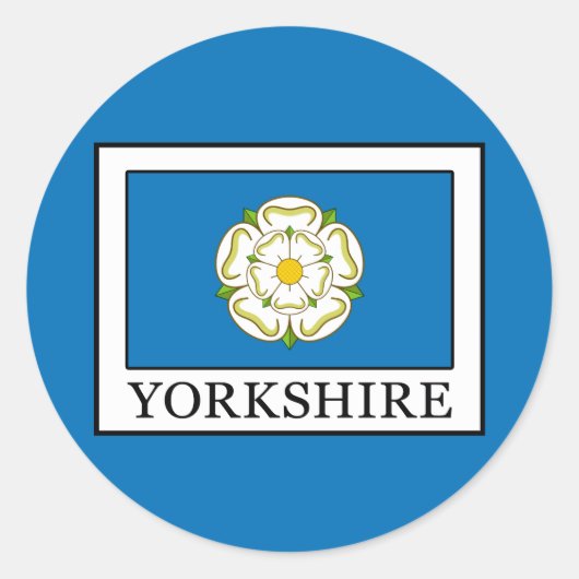 Sticker Rond Comté de Yorkshire (Devant)