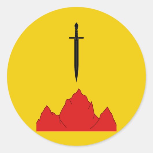 Sticker Rond Comté d'Isenfir (Devant)