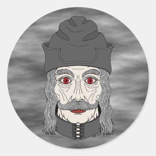 Sticker Rond Comte Dracula 2026 (Devant)