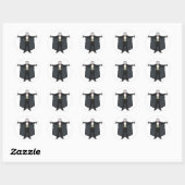 Sticker Rond Comte Dracula Vampire (Feuille)