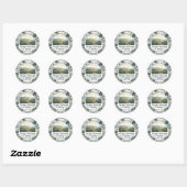 Sticker Rond Comté Prince Edward Canada (Feuille)