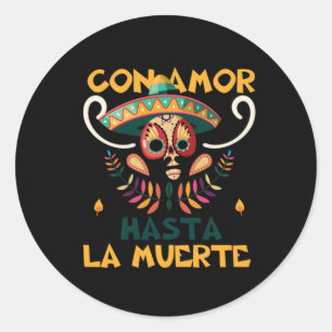 Sticker Rond con_amor_hasta_la_muerte_01