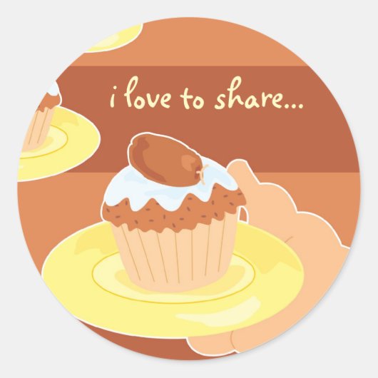 Sticker Rond Concept de bienfaisance 1 (Devant)