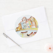 Sticker Rond Concept de Venise (Enveloppe)