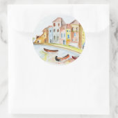 Sticker Rond Concept de Venise (Sac)