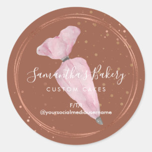 Sticker Rond Concepteur de gâteaux sur mesure en pâtisserie Boh