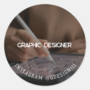 Sticker Rond Concepteur graphique