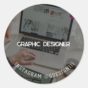 Sticker Rond Concepteur graphique