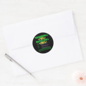 Sticker Rond Concepteur logiciel programmeur ingénieur informat (Enveloppe)