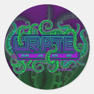 Sticker Rond conception 2 d'autocollant de tentacule de