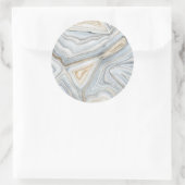Sticker Rond Conception abstraite en marbre gris (Sac)