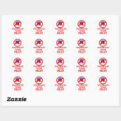 Sticker Rond Conception anti-Trump (Feuille)
