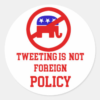 Sticker Rond Conception anti-Trump