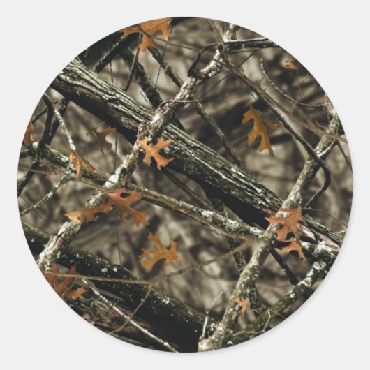Sticker Rond Conception Camo - Cadeaux Camouflage (Devant)