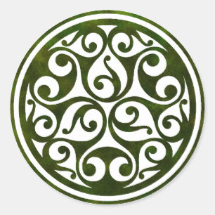 Sticker Rond Conception celtique d'ornement de