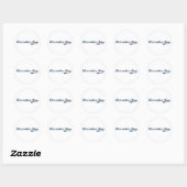 Sticker Rond Conception classique Alexandria Bay New York (Feuille)