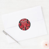 Sticker Rond Conception couvrante du ~ Alaska de Haida (Enveloppe)