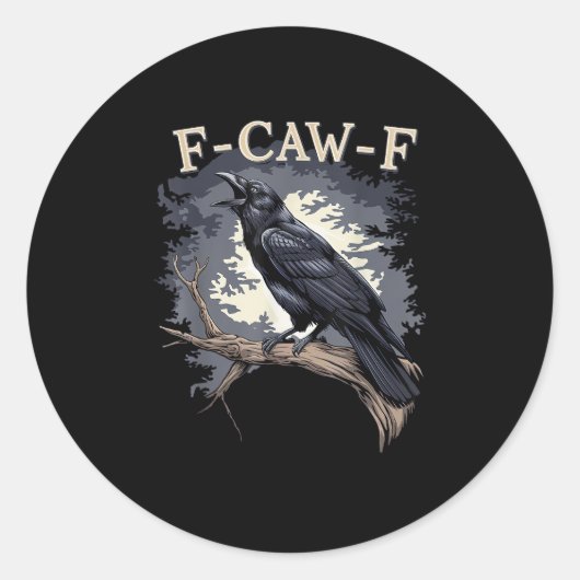 Sticker Rond Conception créative et décontractée d'un oiseau dr (Devant)