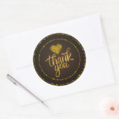 Sticker Rond Conception d'amour mignonne – Parfaite pour les ca (Enveloppe)