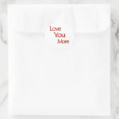 Sticker Rond Conception d'amour plus élégante  (Sac)