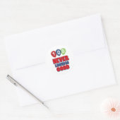 Sticker Rond Conception d'anniversaire 100 ans (Enveloppe)