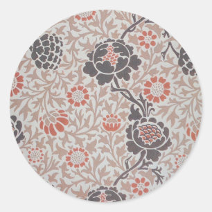 Sticker Rond Conception d'art botanique de Grafton par William